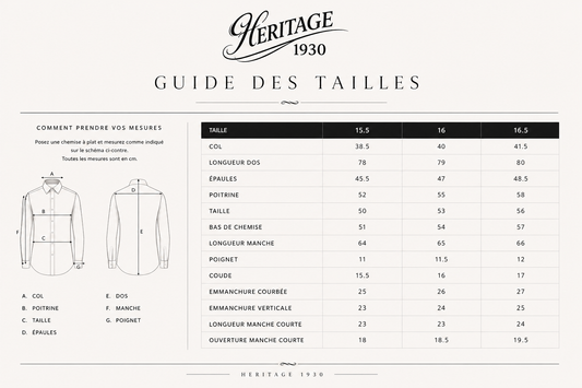 Chemise col club bleu