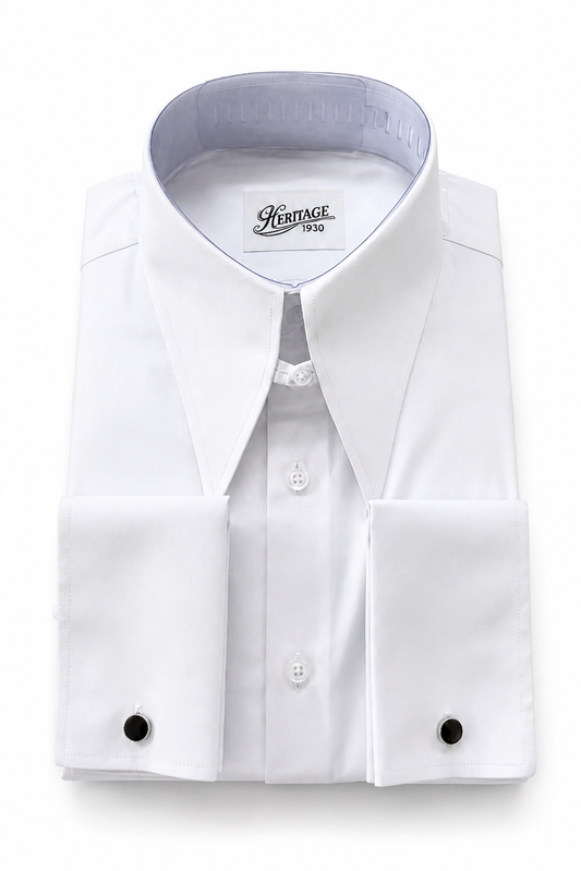 Chemise col extra spear point blanche